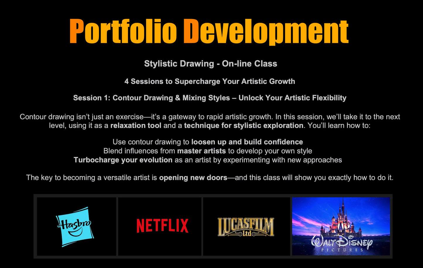 Portfolio Development On-line Class