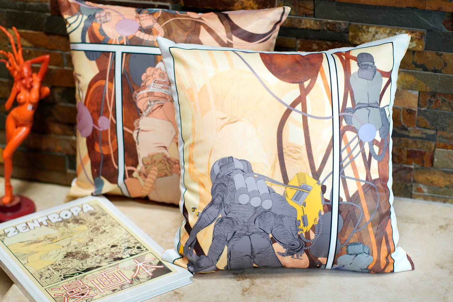 Comic 02 Throw Pillow