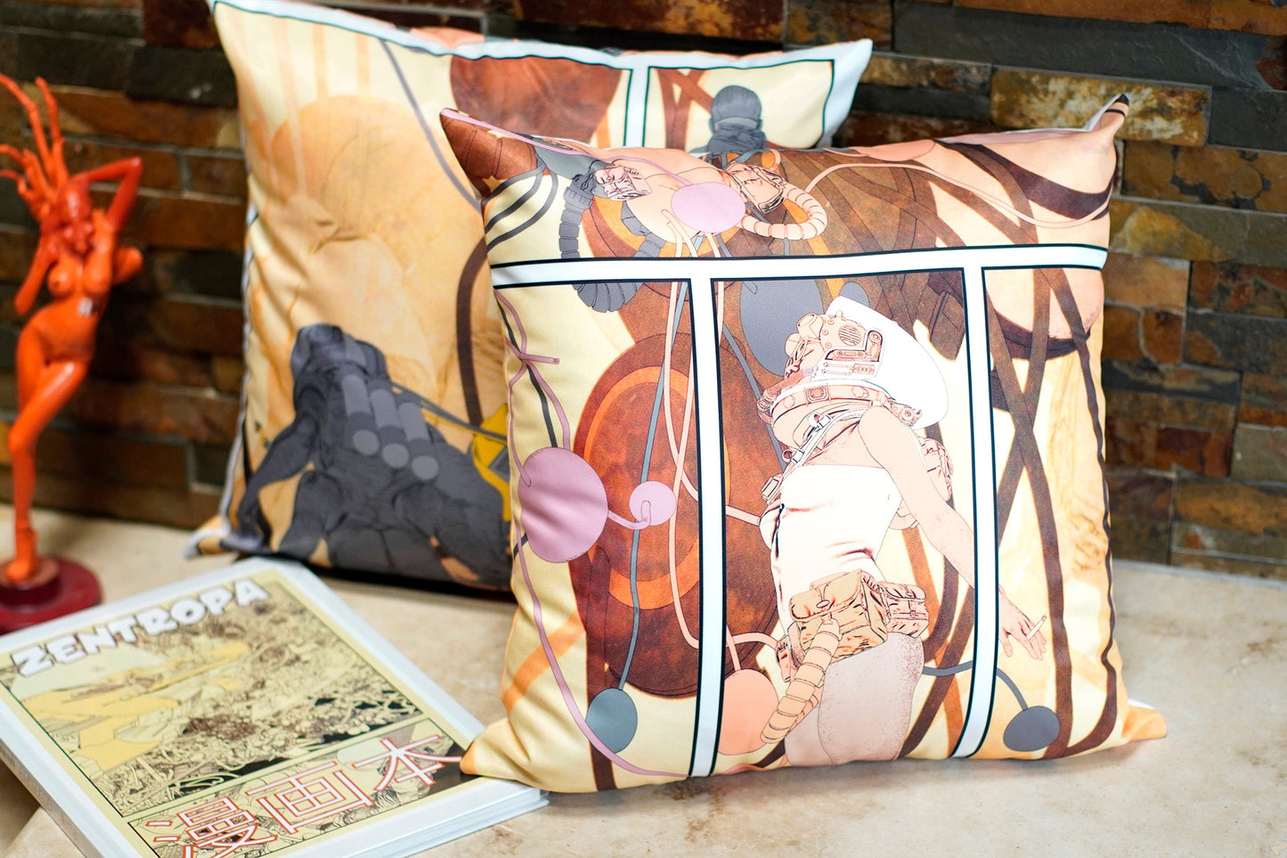 Comic 02 Throw Pillow