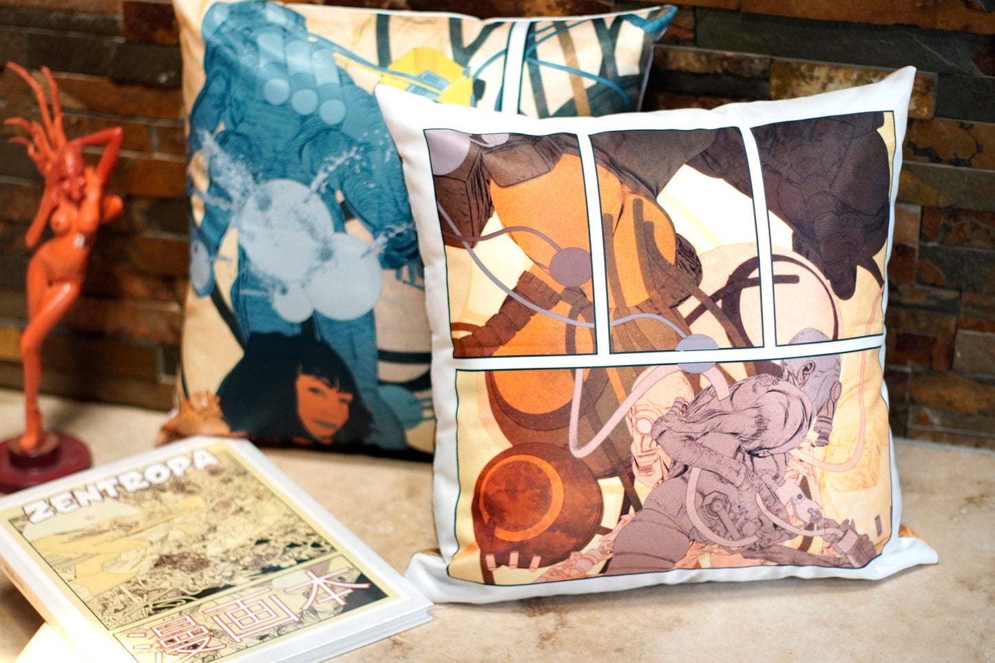 Xen Wear Pillow - Robot War Comic
